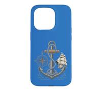 Vintage Anchor Compass Ship Sailing Nautical Ocean Explorer Case for iPhone 15 Pro