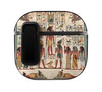 Vintage Ancient Egyptian Pharaoh Statue Cute Case PC Earbud Cases Protective Cover Compatible for AirPods 4