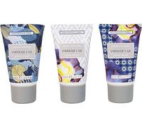 Vintage and Co Beauty Hand Cream 3x 30ml, Hand Moisturiser Enriched with Shea Butter, 3 Fragrances, Pocket-Size, Travel Size, Vegan and Cruelty Friendly, Gift For Her