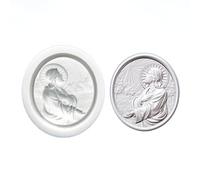 Vintage Angel Embossed Silicone Molds for Cake Decorating Fondant Chocolate Baking Tool and Embossed Angel Cake Toppers Molds