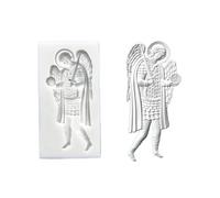Vintage Angel Embossed Silicone Molds for Cake Decorating Fondant Chocolate Baking Tool and Embossed Angel Cake Toppers Molds