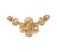 Vintage Angel Lapel Pin Brooch with Classical Human Head Design, Matte Gold Zinc Alloy, 2.36x1.18 inch Baroque Jewelry for Suits Coats Hats