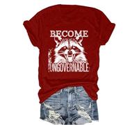 Vintage Angry Raccoon Become Ungovernable Tshirt Raccoon Become Ungovernable Shirt Claret