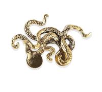 Vintage Animal Crocodile Octopus Shaped Men's Suit Lapel Brooches Pin Accessories for Men Coat Suits