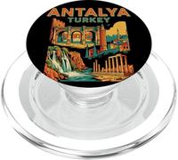 Vintage Antalya Turkey Travel Souvenir City Tourist Gift PopSockets PopGrip for MagSafe