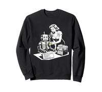 Vintage Anti AI Job Loss Artificial Intelligence Graphic Sweatshirt