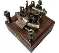 Vintage Antique Sextant Astrolabe Ship Navigation Instrument Celestial Nautical