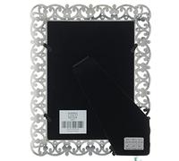 Vintage Antique Silver and White Enamel Photo Frame - 5 x 7 Inches #252657