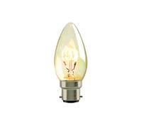 Vintage Antique Style LED Candle Shape 2.3W (Equivalent to 14W) 125lm Light Bulb Bayonet Cap (B22) Warm Ambient Light - Perfect for Ambient Lighting in Living Rooms, Bedrooms, Dining Rooms Class]