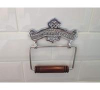 Vintage Antique style St Pancras Chrome Finish solid brass Toilet Roll Holder wall mounted Loo Paper dispenser