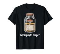 Vintage Apothecary jar with Preserved Mushroom Specimen T-Shirt