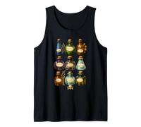 Vintage Apothecary Poison Bottles Botanical Latin Art Tank Top