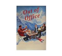 Vintage Apres Ski Canvas Poster Bedroom Decor Landscape Office Room Decor Gift 16x24inch(40x60cm)