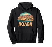 Vintage Aqaba Jordan Travel Souvenir Landmark Gift Pullover Hoodie