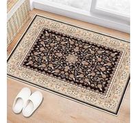 Vintage Area Rug 60x90cmWashable NonSlip Indoor Outdoor Door Mat Oriental Style Carpet for Living Room Entryway Patio & GardenDirt Trapping Doormat