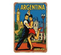 Vintage Argentina Travel Poster - Retro Map Wall Decor for Home & Cafe, Nostalgic South America Tourism Artwork 20x30cm