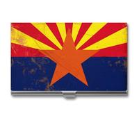 Vintage Arizona Flag Business Card Case Slim Card Holder