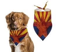 Vintage Arizona Flag Dog Bandanas Cute Triangle Bibs Washable Cats Dogs Neckerchief Pet Scarf
