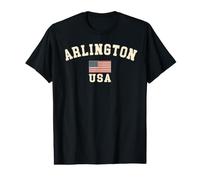Vintage Arlington USA American Flag Texas Souvenir Retro Value Graphic T-Shirt