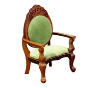 Vintage Armchair Miniature Furniture Model Figurine For 1/12 Dollhouses Decoration And Collectors Model Project Kits Miniature Armchair