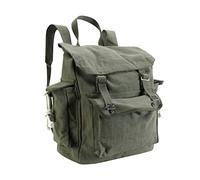 Vintage Army Style Work Tool Webbing Canvas Bag Daysack Backpack Rucksack Satchel