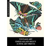 Vintage Art: Emile-Allain Seguy: 16 Fine Art Prints: Butterfly Ephemera for Framing, Decoupage, Collage and Mixed Media
