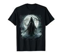 Vintage Art Ghostly Forest Halloween Gothic Spooky Season T-Shirt