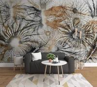 Vintage Art Line Abstract Tree Roots 3D Wallpaper Textured Silk Easy Install Living Room Sofa Bedroom Dining Room Home Decoration Wall-430cm×300cm