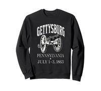 Vintage Artillery Gettysburg Pennsylvania 1863 Grunge Style Sweatshirt