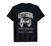 Vintage Artillery Gettysburg Pennsylvania 1863 Grunge Style T-Shirt