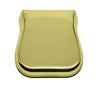 Vintage Ashtray Style Telecaster Bridge Cover - Chrome & Gold Bridge Protector for Vintage 3-Row Saddle Telecaster Guitars (Left/Right Hand)(Gold)