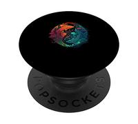 Vintage Asian Japanese Koi Carp Nishikigoi Koi Fish PopSockets Swappable PopGrip