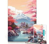 Vintage Asian Landscape 1000 Piece Teenager Puzzles Brain Boosting Play Tight Interlock No Gaps Relaxing Indoor Group Activity (50x75cm)