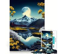 Vintage Asian Landscape Jigsaws for Adults1000 Pieces Brain Memory Game Fine Cut Premium Finishing Engaging Way to Pass Free Hours (38x52cm)
