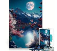Vintage Asian Landscape Puzzle for Adults 1000 Pieces Memory Play Game Firm Fit Secure Assembly Meaningful Connection Building Game (50x75cm)