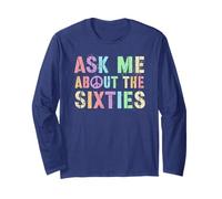 Vintage ASK ME ABOUT SIXTIES 60th 70th Birthday Dad Long Sleeve T-Shirt