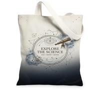 Vintage Astronomy Science Quote Telescope Canvas Tote Bag 13x15 Inch | Vintage astronomy theme, Cosmic constellation graphics, Scientific exploration motif, Intellectual aesthetic