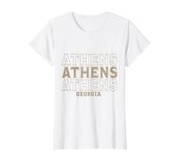Vintage Athens Georgia Value Graphic T-Shirt, Women, White, XS