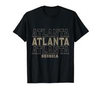 Vintage Atlanta Georgia Value Graphic T-Shirt, Men, Black, L