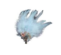 Vintage Atmospheric Crystal Feather Brooch Luxury Elegant Corsage Pin High-end Banquet Accessories Jewelry(Color-06)