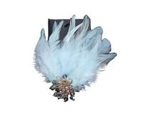 Vintage Atmospheric Crystal Feather Brooch Luxury Elegant Corsage Pin High-end Banquet Accessories Jewelry For Birthday Wedding Party(Color-03)