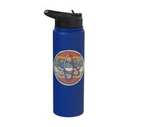 Vintage Atom Physics Lover Science Teacher Quantum Mechanics Stainless Steel Insulated Water Bottle
