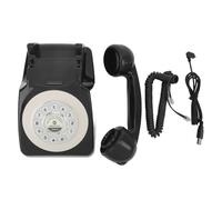 Vintage Audio Guest Book Phone Retro Stylish Design Clear Sound Recording Device for Wedding Birthday Party Events with 8GB Memory Card and 1200mAh Battery (Black)