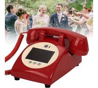 Vintage Audio Guest Book with Lens Recording - 1080p Video Audio for Weddings & Parties, Custom Messages, Retro 1960's Style