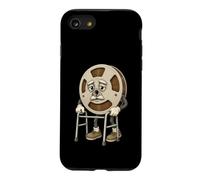 Vintage Audio Reel Elder Character 70s Tape Recording Case for iPhone SE (2020) / 7/8