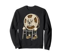 Vintage Audio Reel Elder Character 70s Tape Recording Sweatshirt