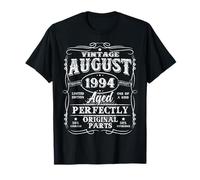 Vintage August 1994 31 Year Old Retro 31st Birthday Men Boys T-Shirt