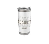 Vintage Augusta Maine Stainless Steel Insulated Tumbler