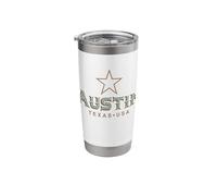 Vintage Austin Texas Stainless Steel Insulated Tumbler