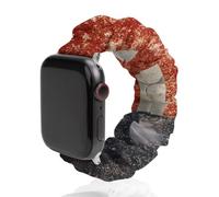 Vintage Australia Flag Scrunchie Watch Band | Replacement Elastic Soft Sport Strap Compatible with iWatch